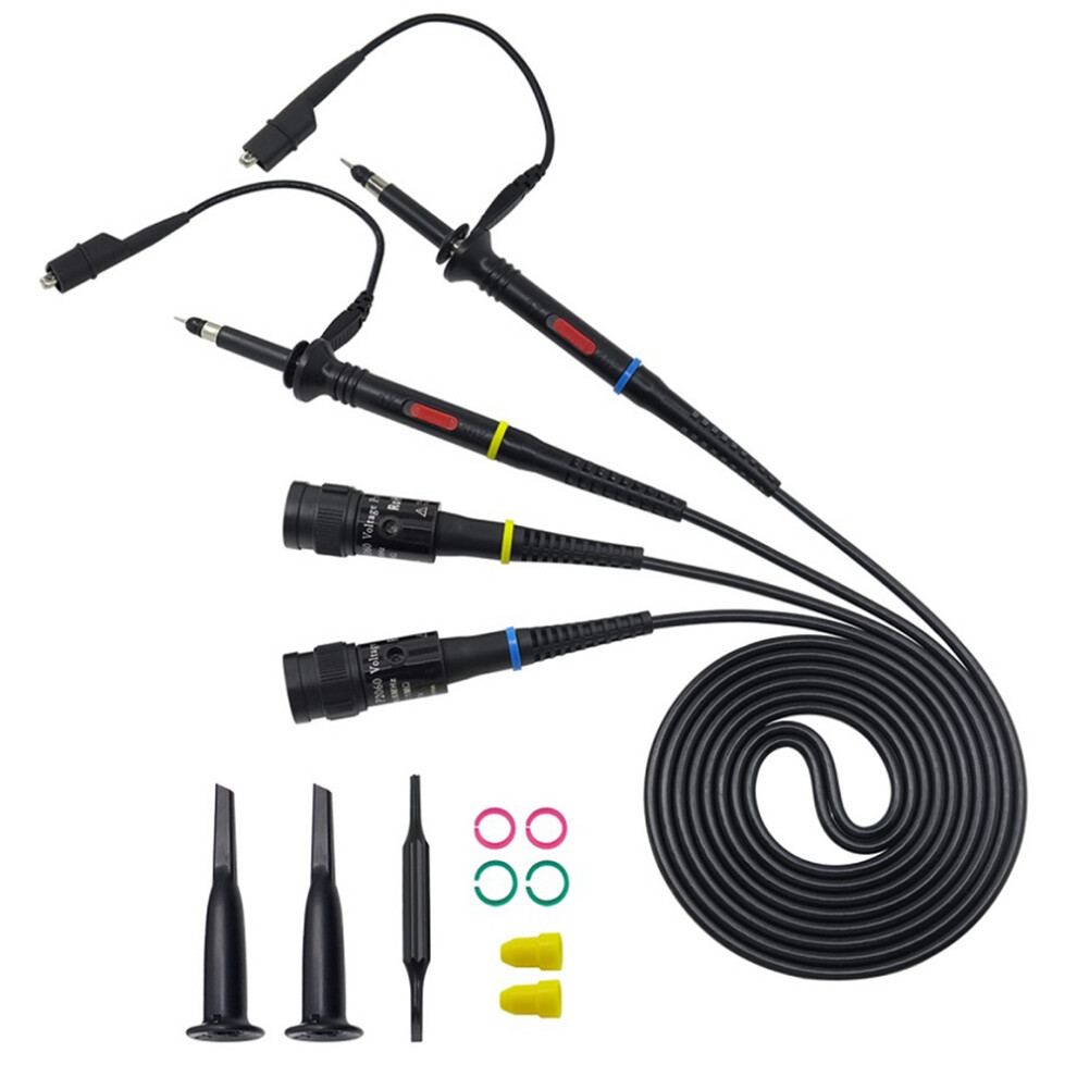 New 2Pcs P2100 100Mhz X1/X10 Oscilloscope Probe For Tektronix Hp Bnc Test Lead Kit 623414399395