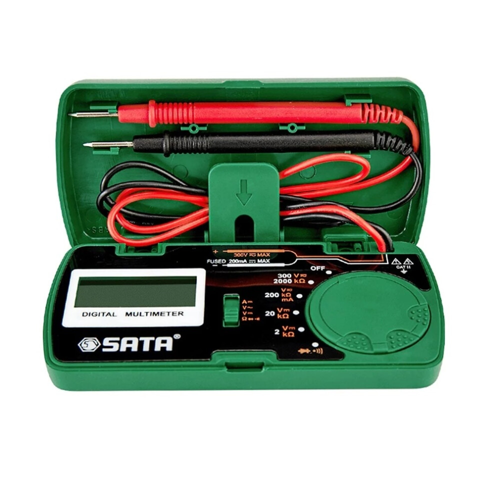 New Sata Dy03001 Digital Multimeter Dc/Ac Voltage Current Resistance Diode Measurement Accurately Troubleshoot Automotive And Household Ele 623414396790