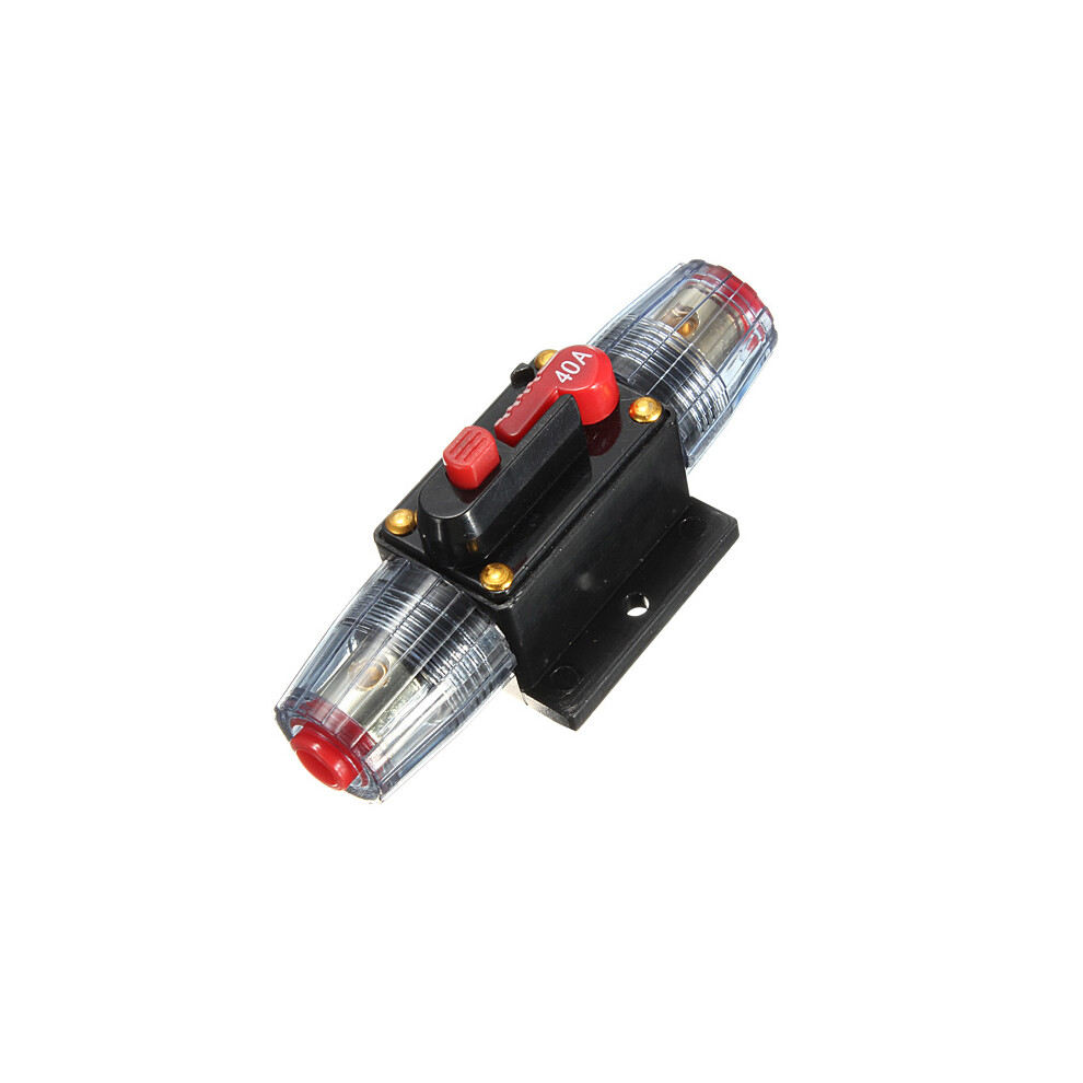 New Dc 12V Car Stereo Audio Circuit Breaker Inline Fuse 40Amp 40A 623414387958