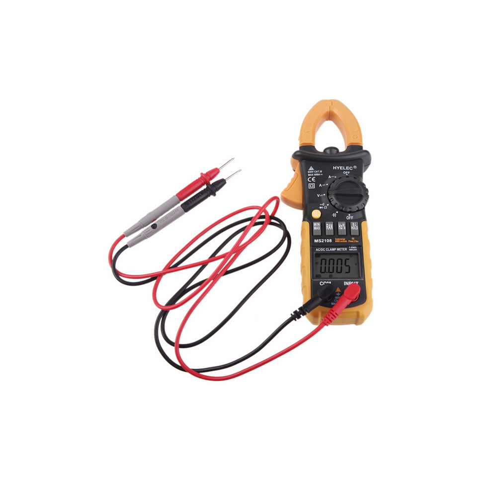 New Hyelec Peakmeter Ms2108 Digital Clamp Tester Inrush Current True Rms Ohm Meter Clamp Meter Backlight 623414398909