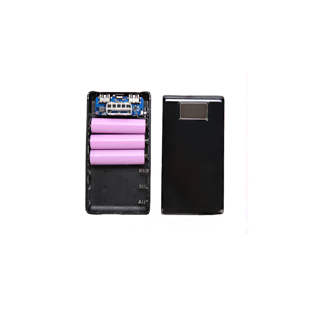 18650 Power Bank Shell Lcd Screen 6 Batteries Type-C Power Box Motherboard Portable Battery Charger Black 9099282879795