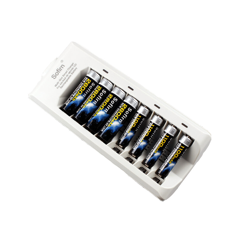 Sofirn 8 Slots Smart Battery Charger Aa Aaa Nimh Nicd Rechargeable Batteries Us / Eu Plug With Indicator Light 3345535975322