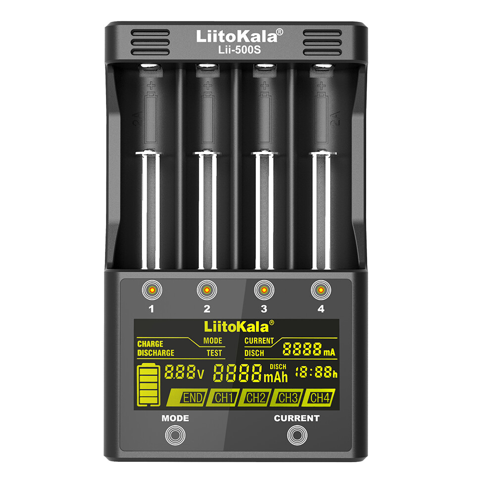 Liitokala Lii-500S Lcd Screen Display Smartest Lithium And Nimh Battery Charger 18650 26650 300023701381