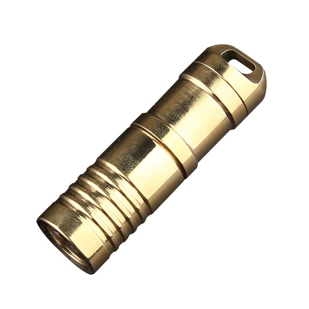 SEEKNITE SK01 180LM Brass Mini LED Flashlight Waterproof Portable Fishing Hunting Keychain Light Work Lamp