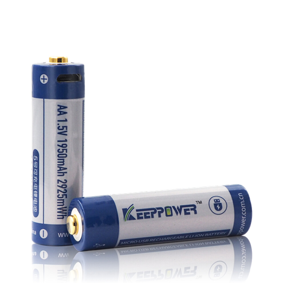 1Pc Keeppower P1450u1 Aa Micro Usb 14500 1.5V 1950Mah Rechargeable Battery For Flashlight 6906141600373