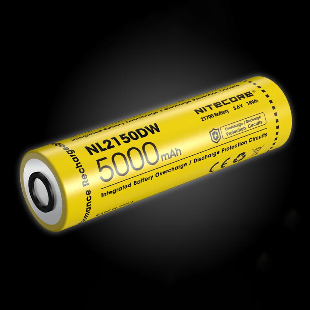 1Pcs Nitecore Nl2150dw 5000Mah 21700 Battery High Performance Li-Ion Rechargeable Battery For Flashlight Power Tools 6906141723072