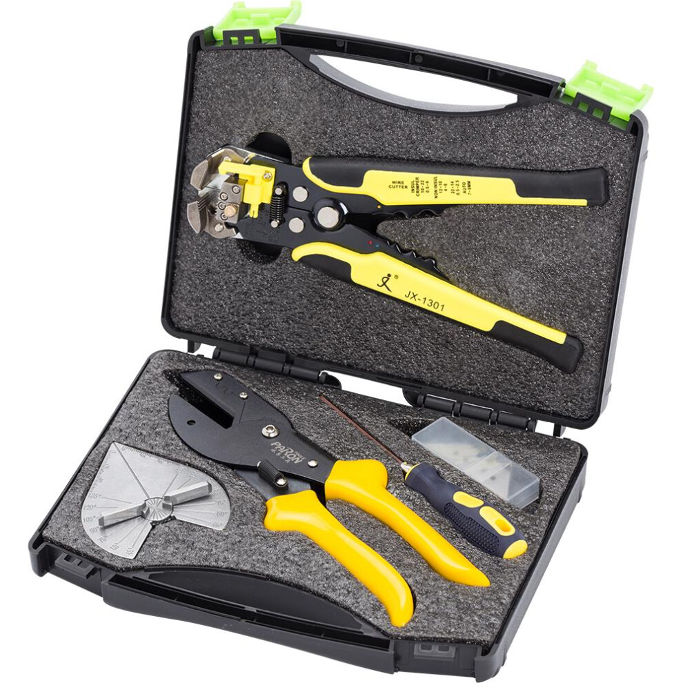 New Paron Jx-C1813 Universal Angle Cutter Mitre Shear Scissors Terminals Wire Stripper Tools Set 623414371063