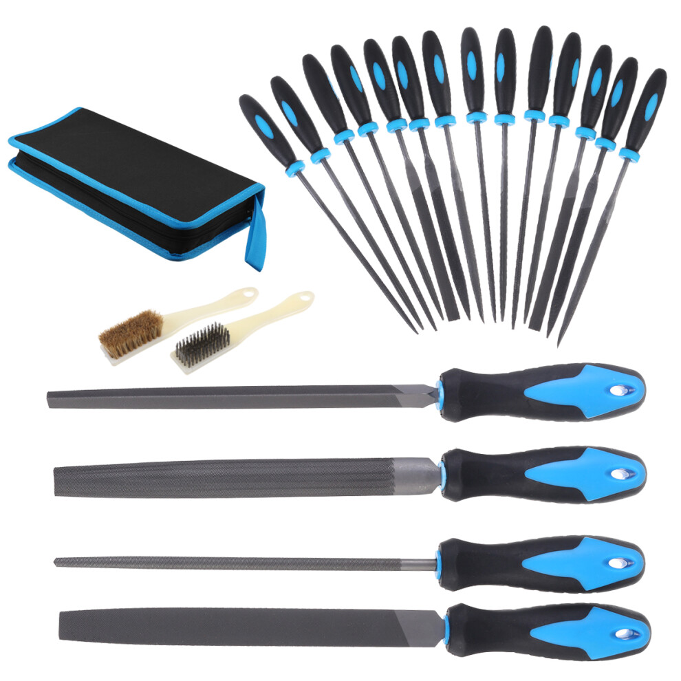 New 20Pcs Needle File Set Jeweler Wood Carving Steel Hand Tools Kit Diy With Bag 623414362641