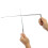 New 2 Pcs Brass Sliver Dowsing Divining Rods Water Witching Lost Objects 4