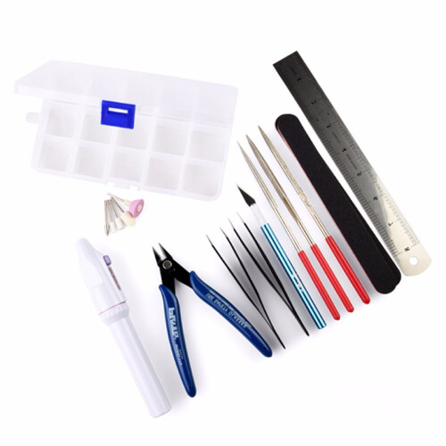 New 12Pcs Modeling Making Tools Model Basic Tools Craft Set for Gundam Model Building