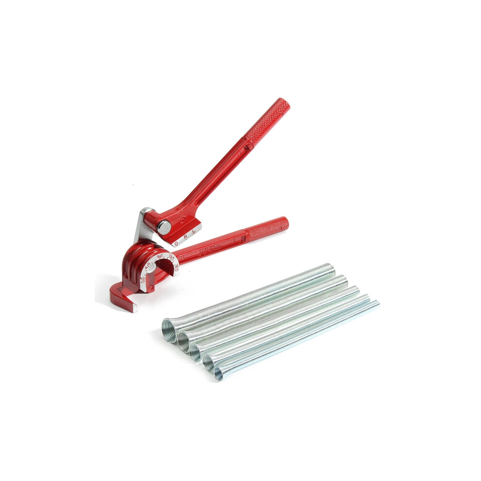 New 3 In 1 180 Tube Bender For Plumbing Copper Tube With 5Pcs Metric Spring Bending Tube 623414374040