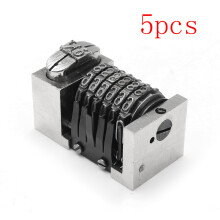 New 5pcs Roman Font 6 Digits Letterpress Numbering Machine