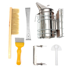 New 6Pcs Beekeeping Tools Kit Bee Hive Smoker Bee Keeping Beekeeping Accessory