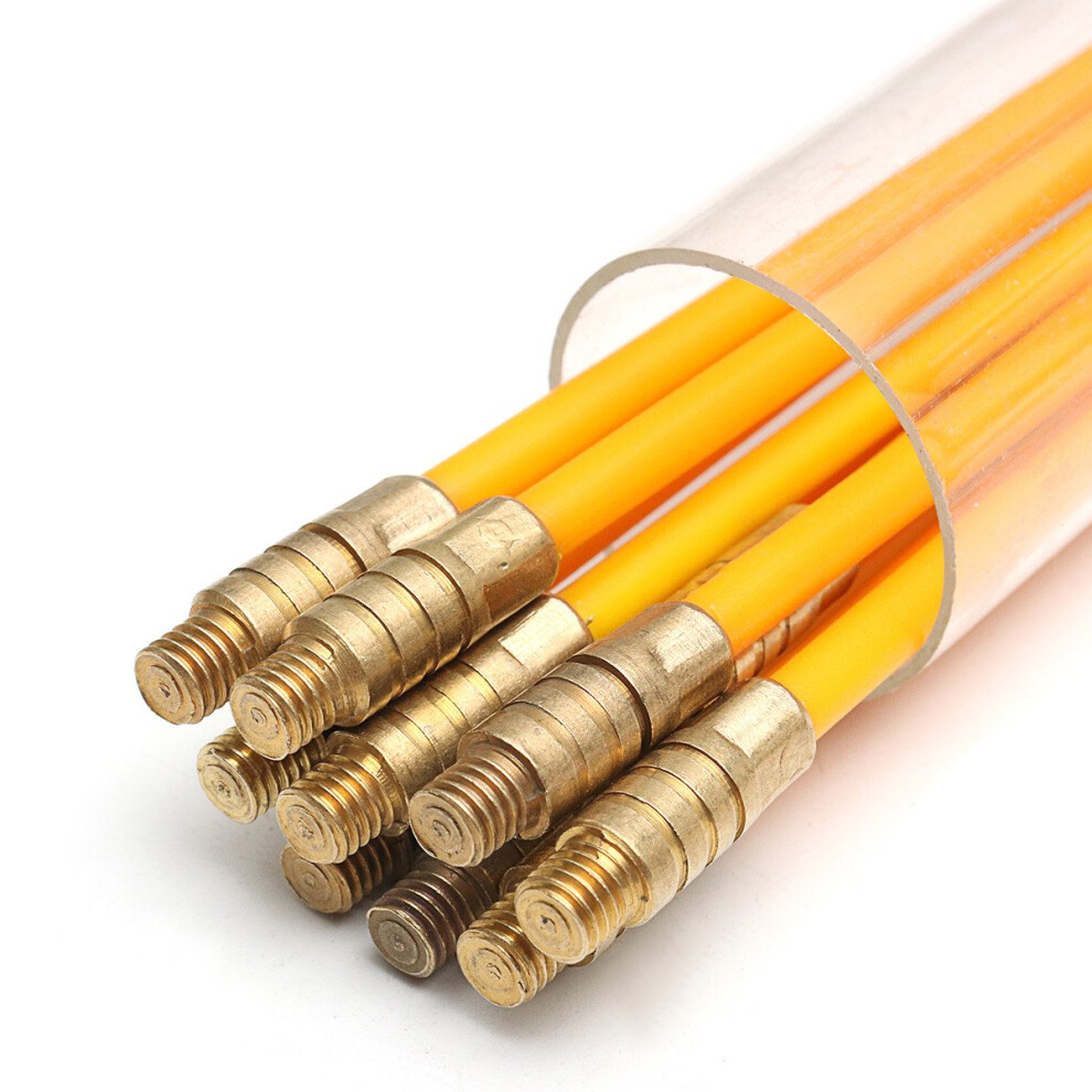 New 10Pcs 1Mx3mm Fiberglass Cable Puller Running Cable Wire Kit Coaxial Electrical Cable Installing Rod 623414366885