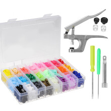 New 360 Sets Plastic Fastener Snap Kit Snap Pliers T5 Snap Buttons Handheld Tool