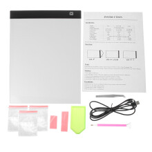 New 9Pcs A4 LED Light Pad Light Board Stand Holder Diamond Paintings Tool