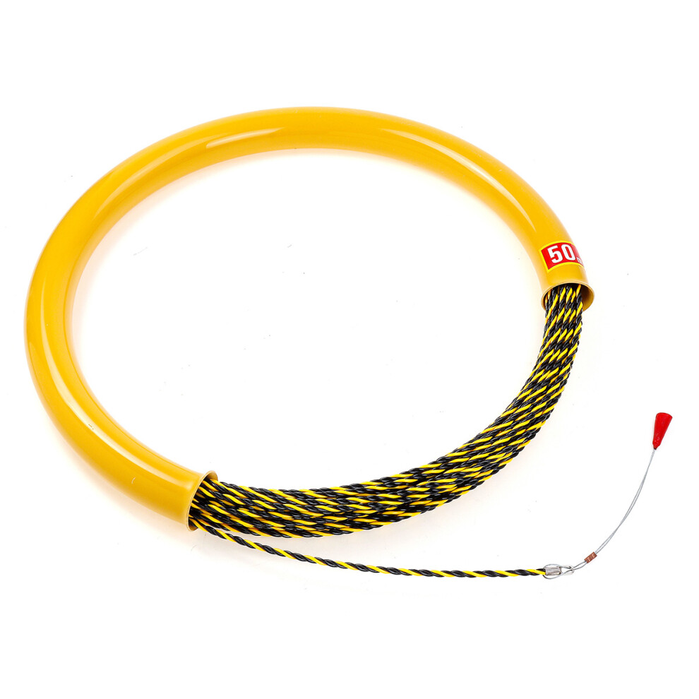 New 50M 6Mm Cable Push Puller Conduit Rodder Fish Tape Wire Guide Tested 623414368131