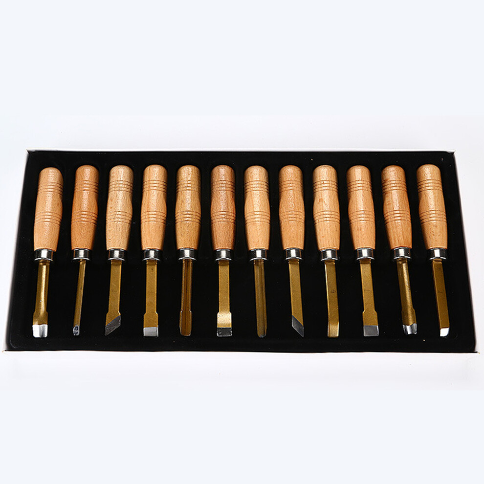New 12pcs Carving Cutter SK5S Alloy Steel Wood Carving Hand Tools Set