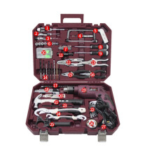 New CREST 105130 Home Integrated Service Electric Drill Set with Plastic Toolbox