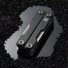 New HuoHou Mini Multi-Function Folding Knife Stainless Steel Knife EDC Tool Tweezers Earpick From