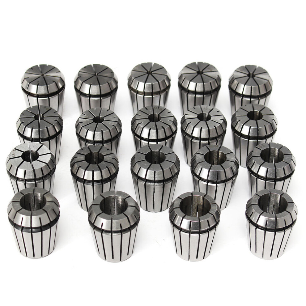 New 19Pcs Er32 2-20Mm Spring Collet Collet Chuck Set For Cnc Milling Lathe Tool 623414380881