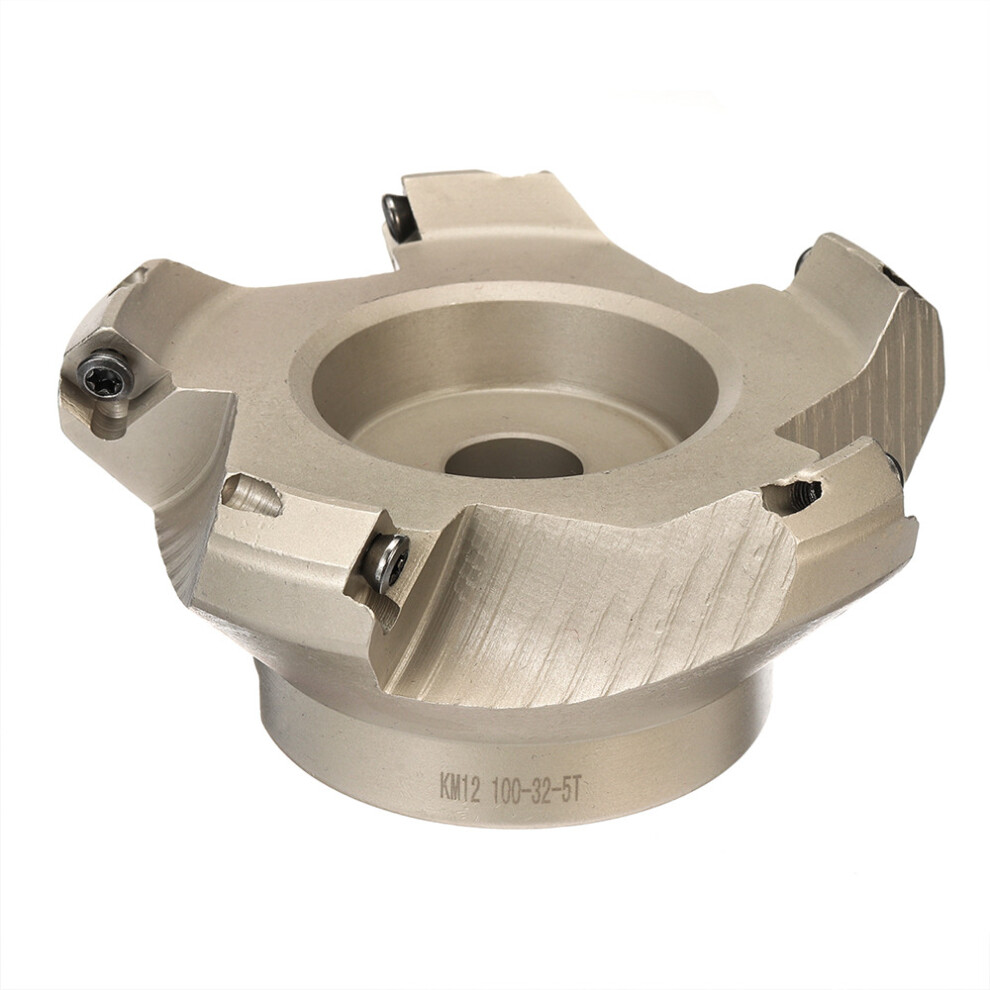 New KM12R100-32-5T Face End Mill CNC Milling Cutter for SEKT1204 Carbide Insert Turning Tool