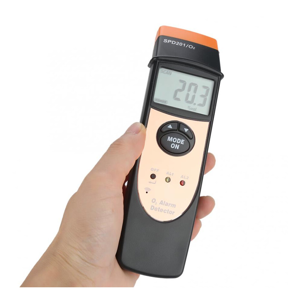 New Spd201 High Portable Oxygen Alarm Digital Handheld O2 Gas Detector Tester Meter 729601512032