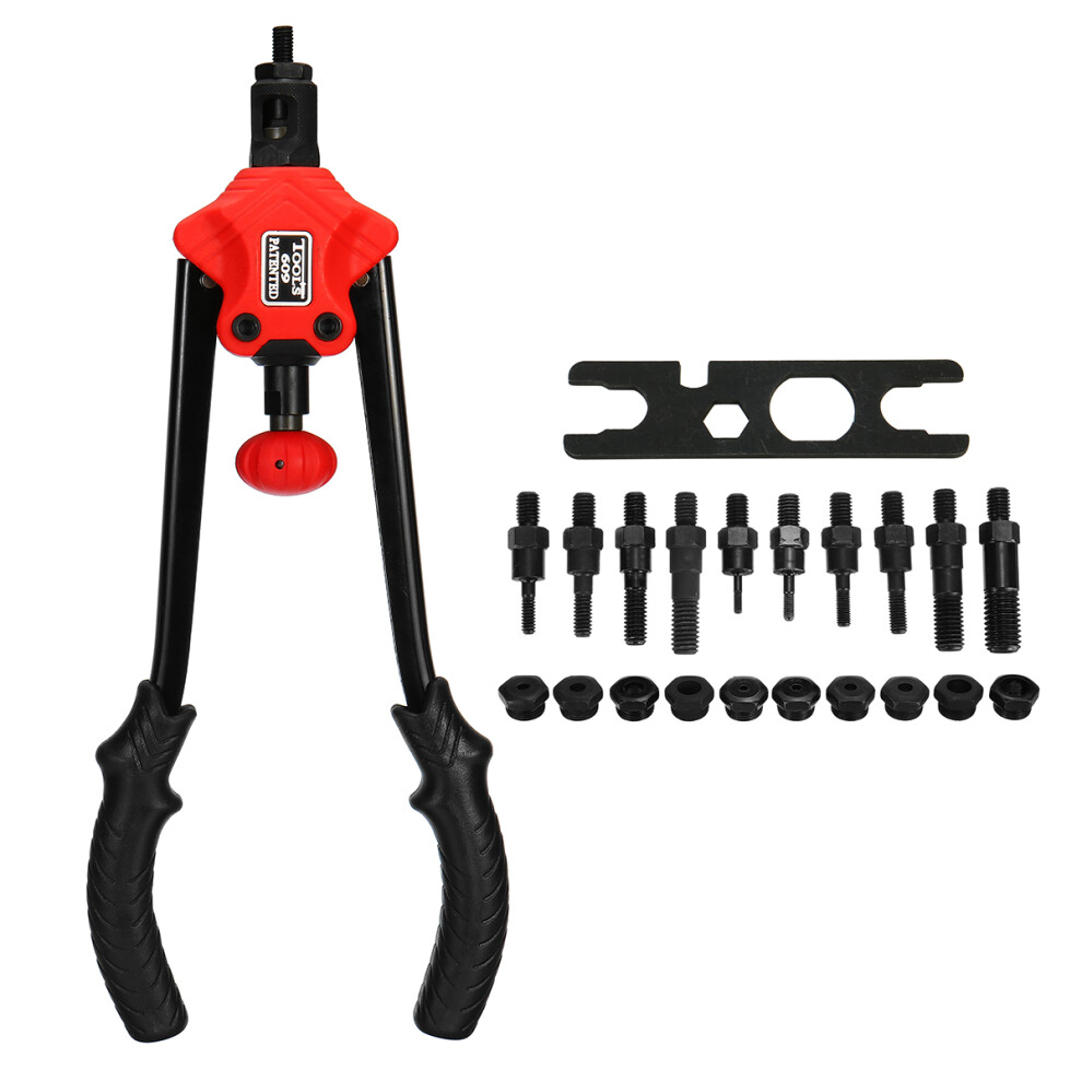 New Hand Rivet Nut Setter Tools Kit Rivet Nut Hand Riveter Sets With 11Pcs Inch Mandrel 623414370714