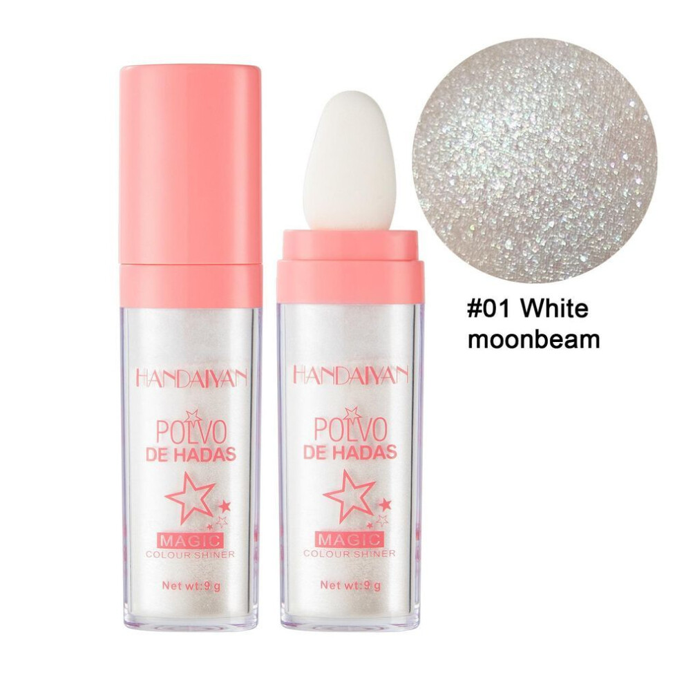 (01#) 3 Colors Highlighter Powder Polvo De Hadas Glitter Powder Shimmer Contour Blush Powder Makeup For Face Body Highlight Makeup 9g