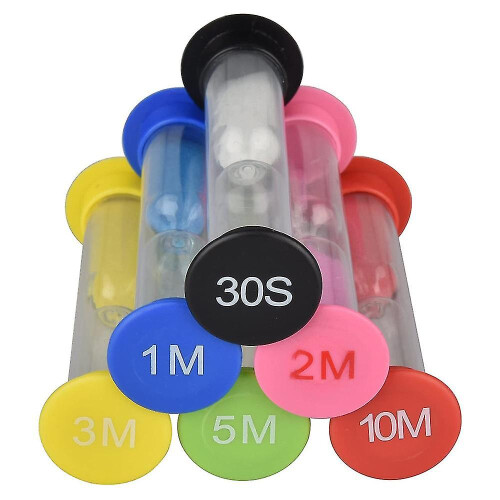 Sand Timer 6 Colors Hourglass Sandglass Timer 30 Sec /1/2/3/5/10 Mins 2