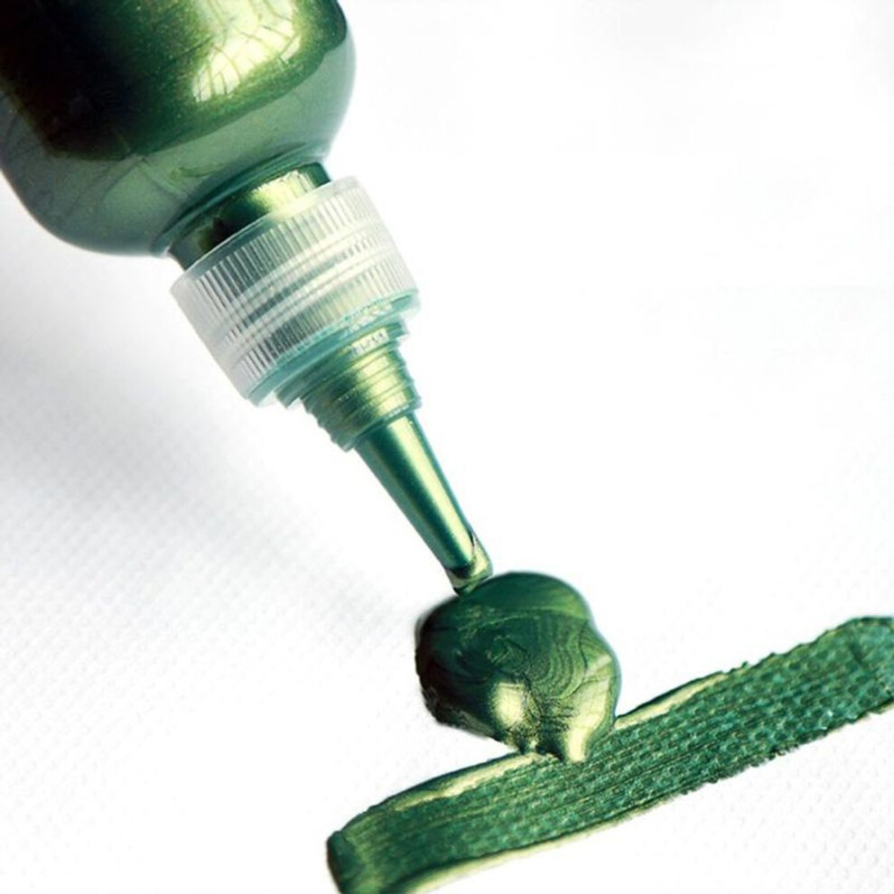 (green) 60Ml Gold Paint Metallic Acrylic Paint Waterproof Not Faded Diy Painted Pigments