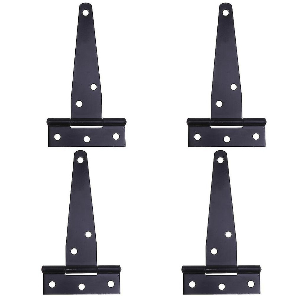4pcs Black Door Hinges Rustic Hinges Shed Hinges Security Shed Door Hinges