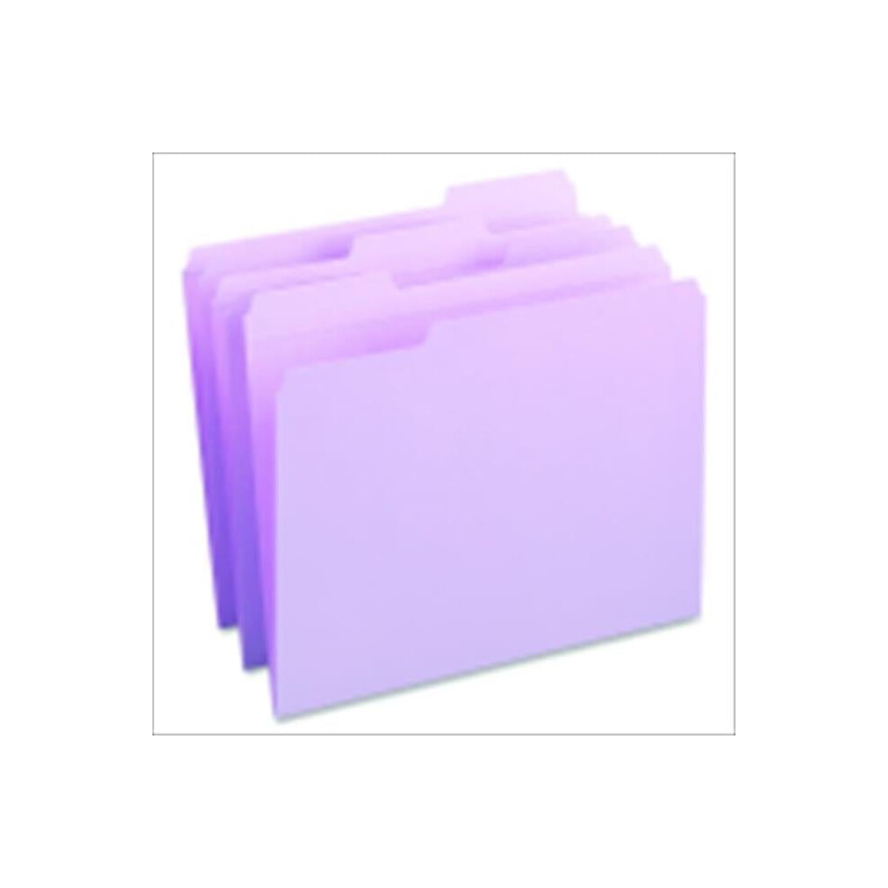 Photos - File Folder / Lever Arch File Smead 1068592 Medium Weight Stock 1-3 Cut Reinforced Top Tab File Folder, Letter - Lavender