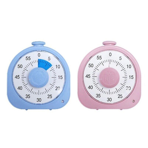 (Blue) 60 Minutes Visual Timer Classroom Countdown Timer Silent Timer For Kid And Adult Nvt