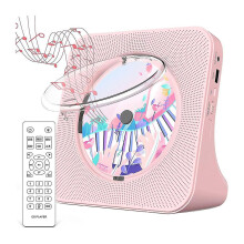 Portable Bluetooth 5.0 Cd Player, Hifi Sound Speaker, Rechargeable Cd Music Player With Remote Control For Home-us Plug