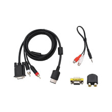 Vga Cable For Dreamcast High Definition   3.5mm To 2-male Rca Adapter