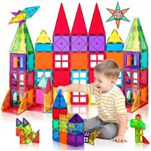 Magnetic Building Blocks Tiles Toy 64pcs Kids Learning Educational Construction Toys Gi