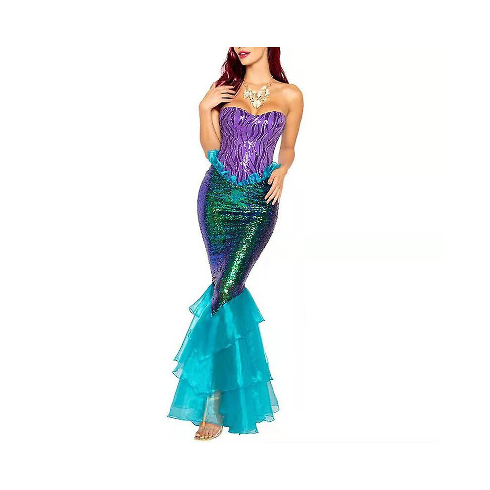(Sequined, L) Beautiful Mermaid Princess Dress Women Cosplay Costume Not,Specified