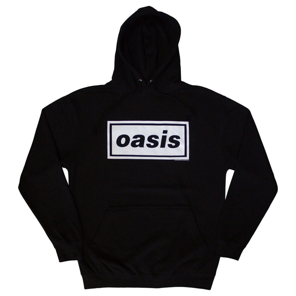 (S, Black) Oasis Decca Band Logo Pullover Hoodie