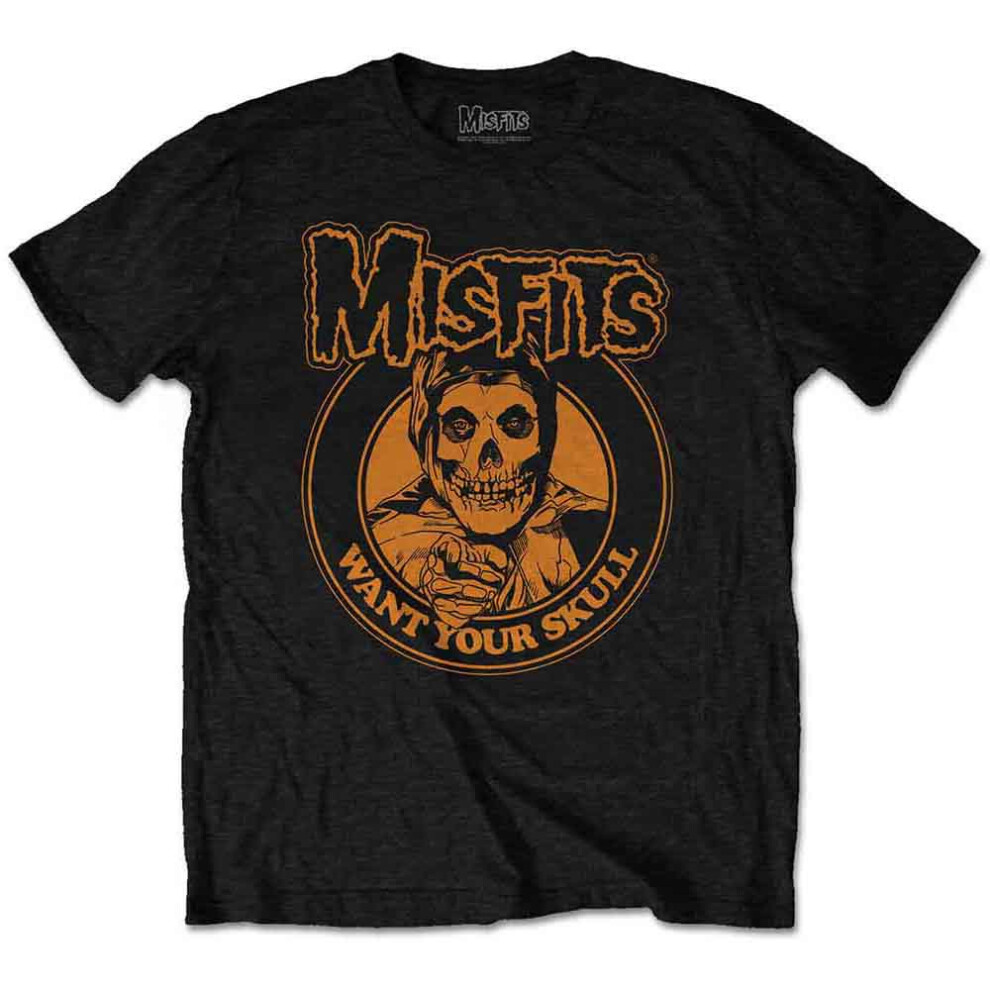 (XL, Black) Misfits I Want Your Skull T Shirt