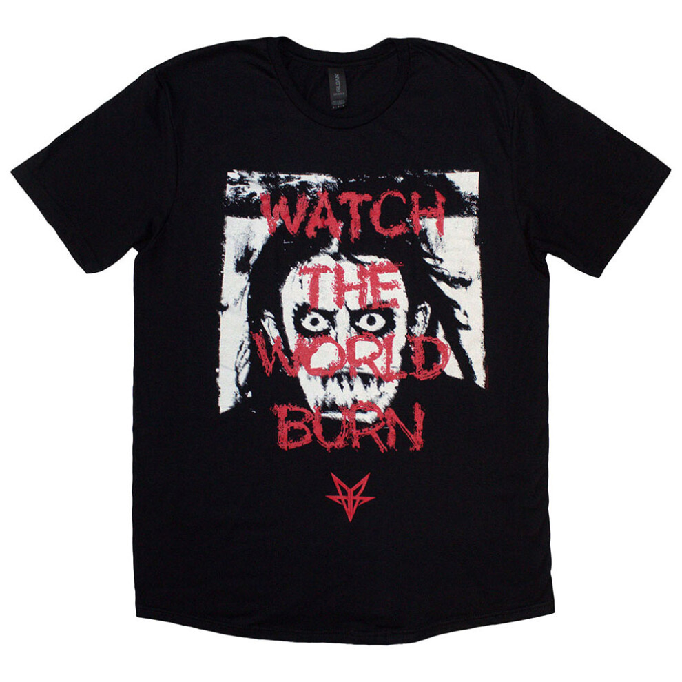 (XL, Black) Falling In Reverse World Burn T Shirt