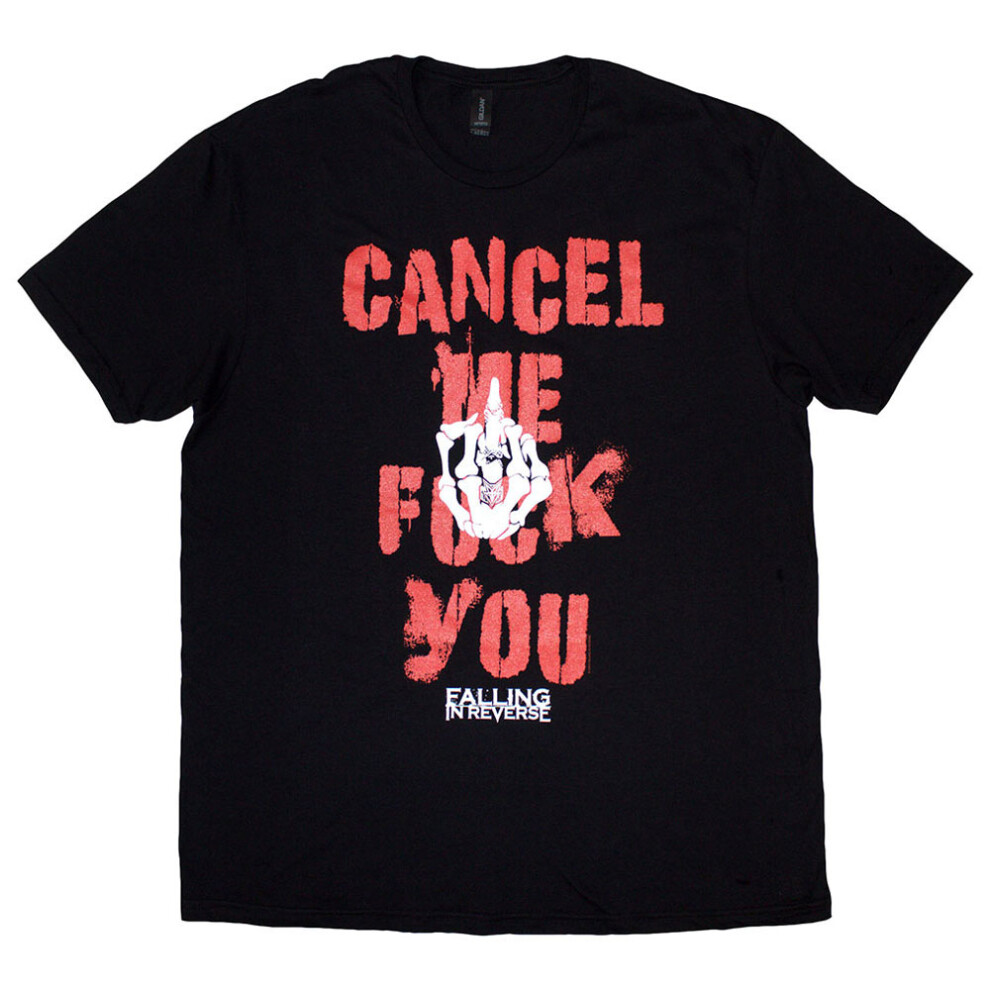 (XL, Black) Falling In Reverse Cancel Me T Shirt