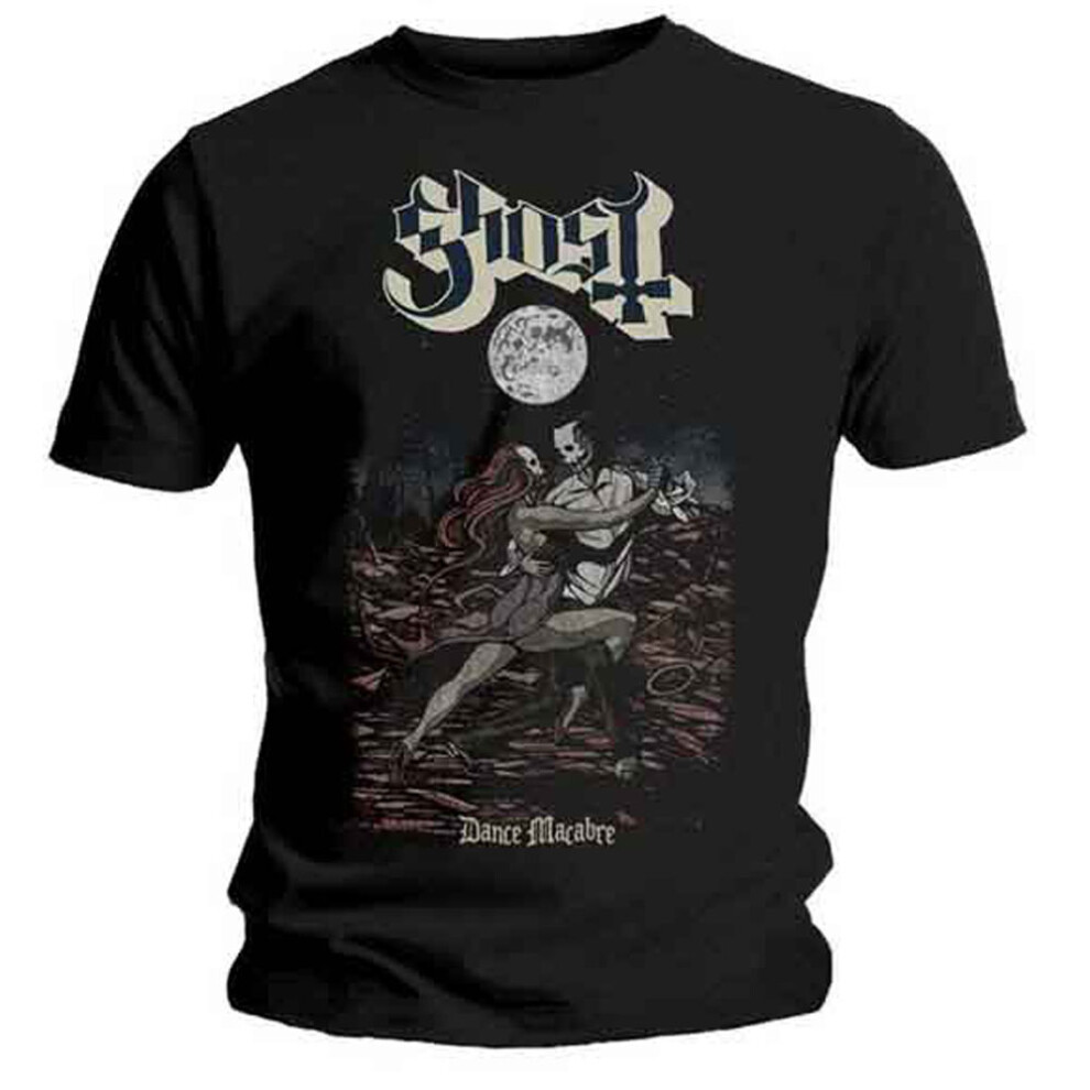 (L, Black) Ghost Dance Macabre T Shirt