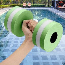(Green) Swimming Floats For Adults 1pcs Water Aerobics Dumbbells Eva Aquatic Barbell Fitness Aqua Pool Exercise From Chuai Du