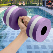 (Purple) Swimming Floats For Adults 1pcs Water Aerobics Dumbbells Eva Aquatic Barbell Fitness Aqua Pool Exercise From Chuai Du