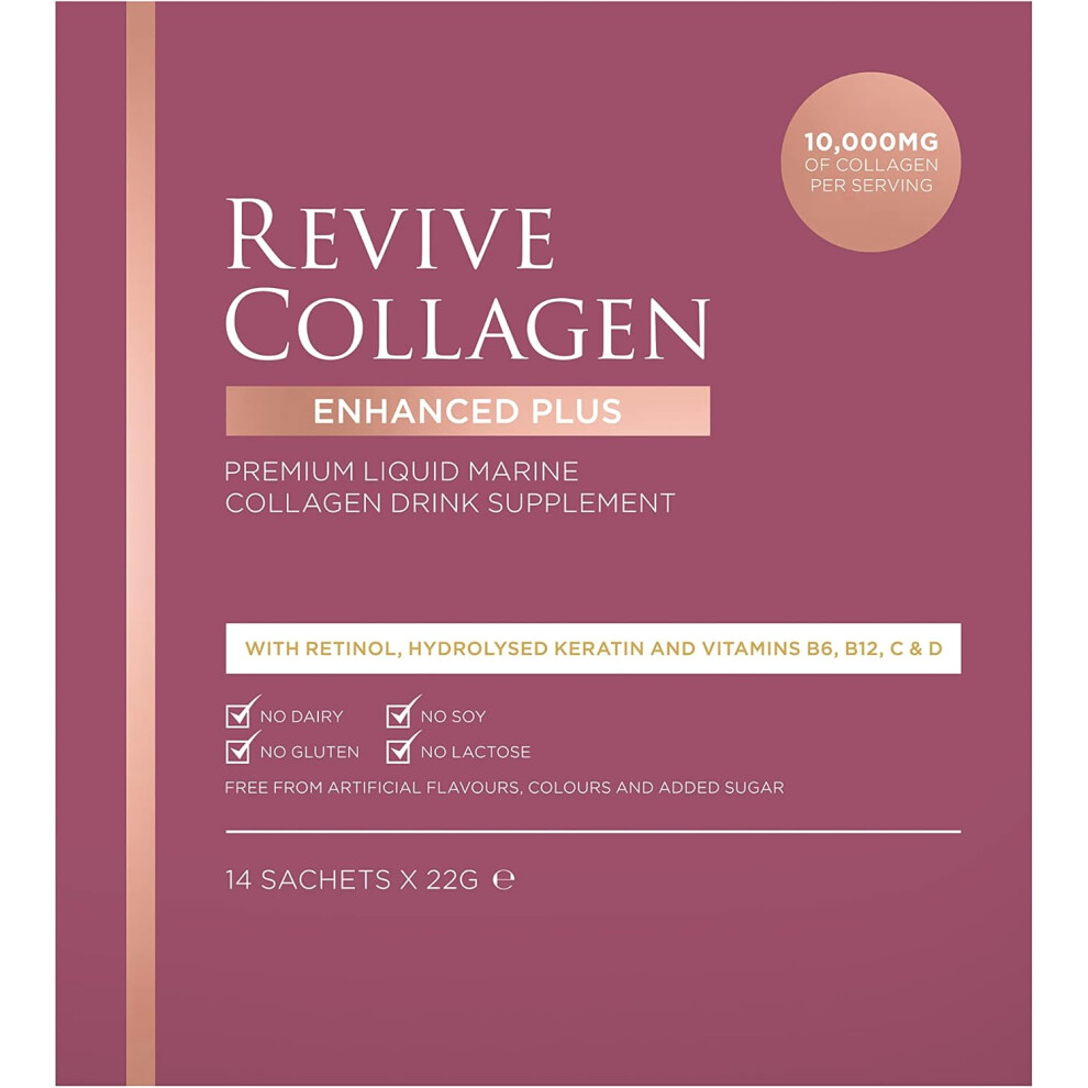 Revive Collagen Enhanced Plus 10,000mg Hydrolysed Marine Collagen 14