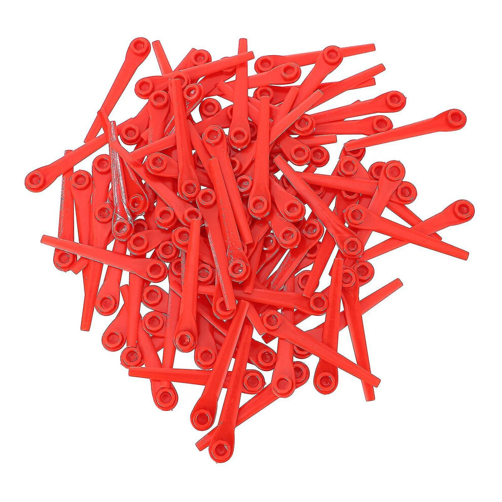100Pcs Plastic Blades For Gardena Grass Trimmer Red