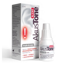 AkusTone Alert Ear Drops for Pain, Itching and Redness 15ml