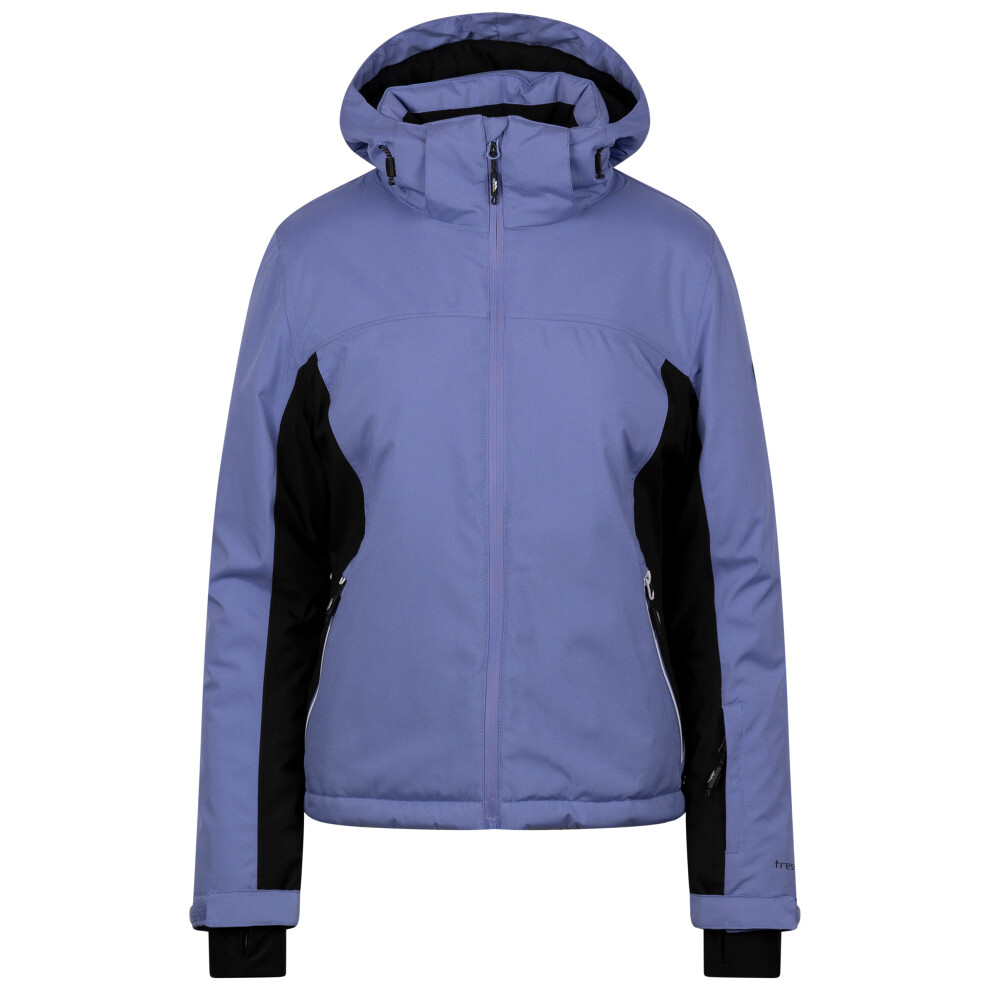 (10, Baja Blue) Trespass Womens Padded Ski Jacket With Hood Doris