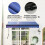 Outsunny Outsunny 2.5 x 2m Electric Awning with LED Light and Remote Controller Blue 4